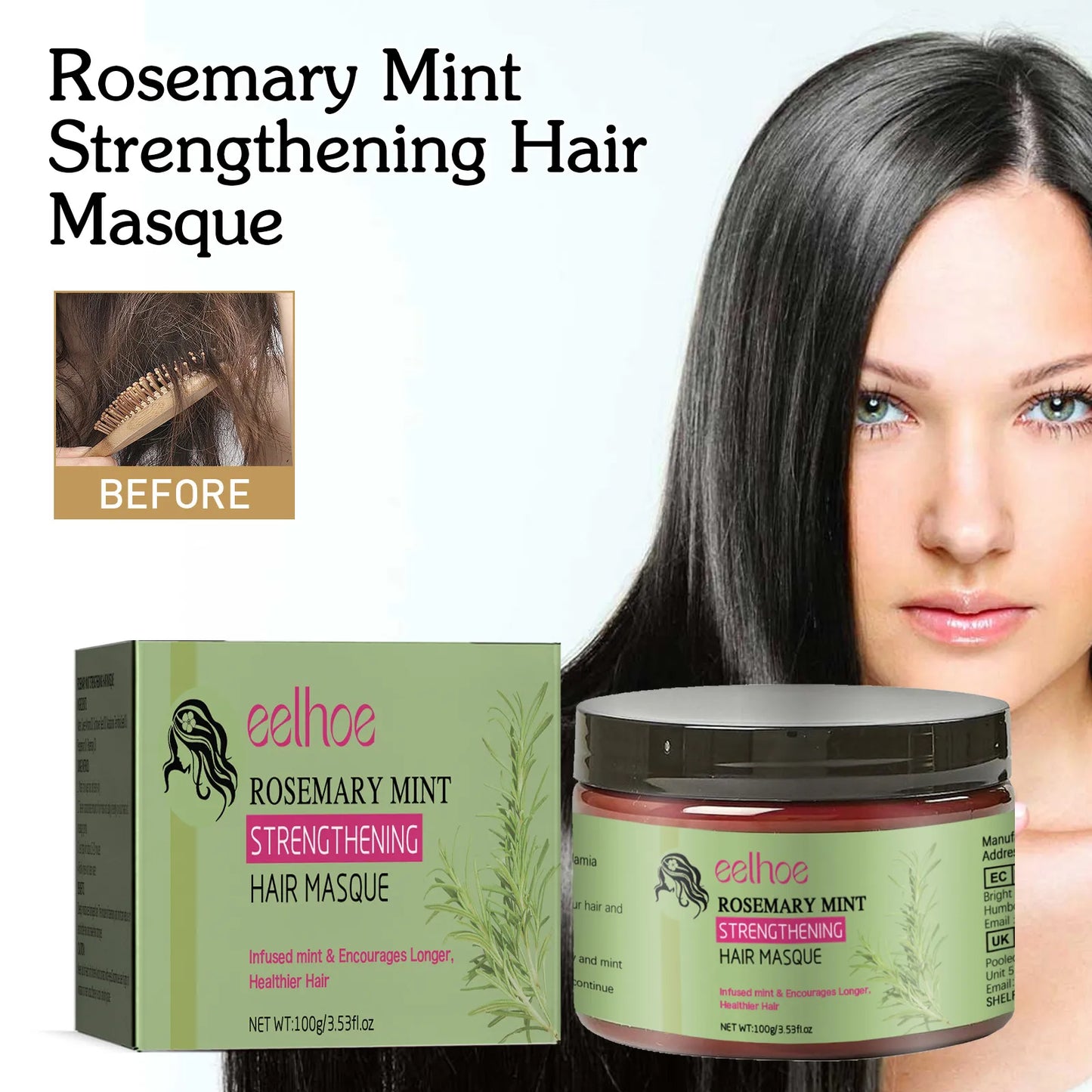 Rosemary Hair Mask - Verfrissend haarmasker met rozemarijn geur